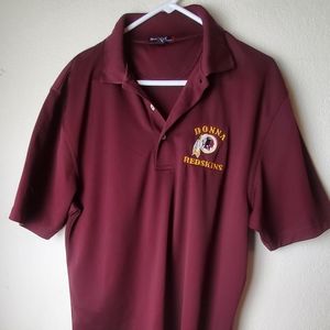 Washington Redskins Women's Polo Shirt  Embroidered Size Large Pre-owned